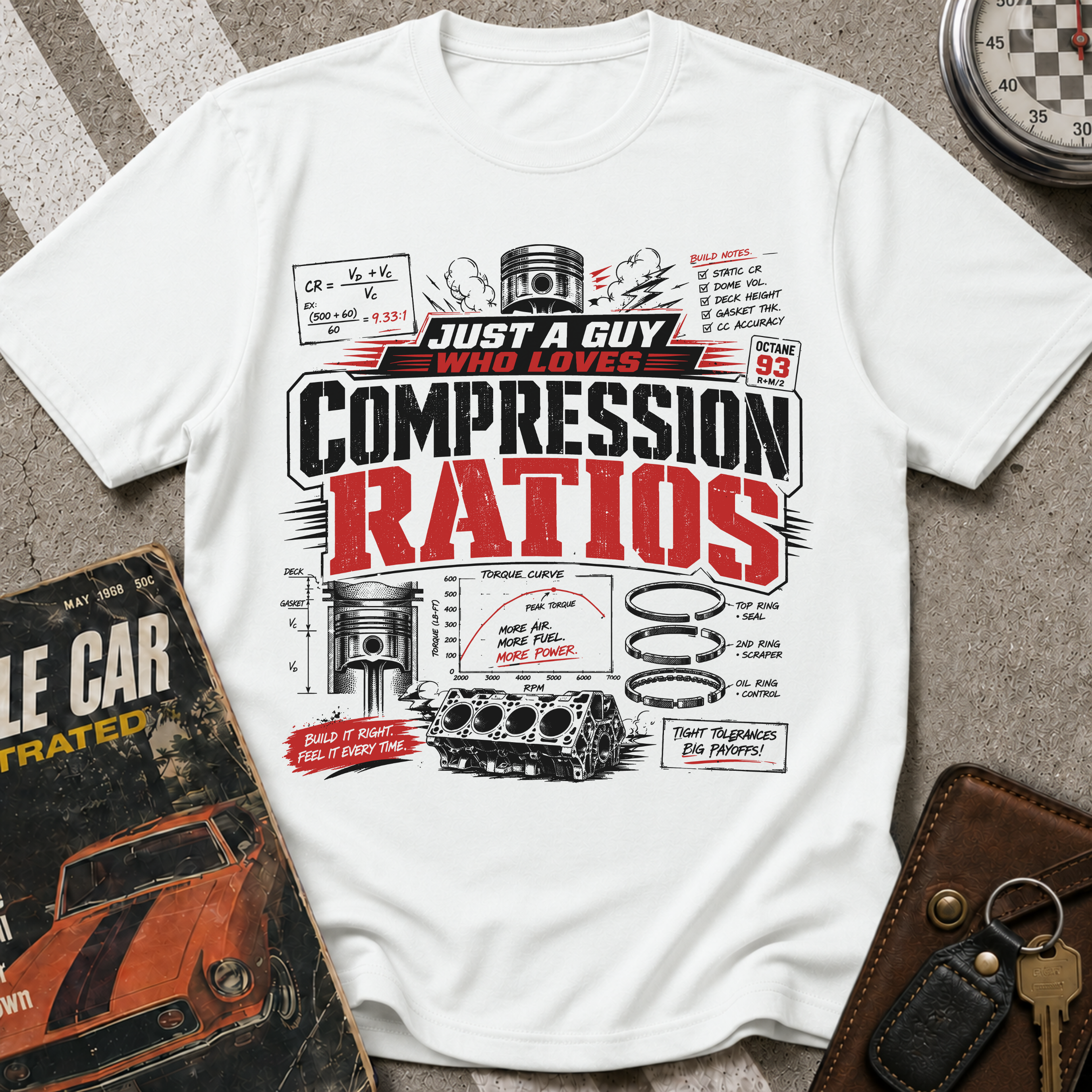 A Guy Who Loves Compression Ratios T-Shirt