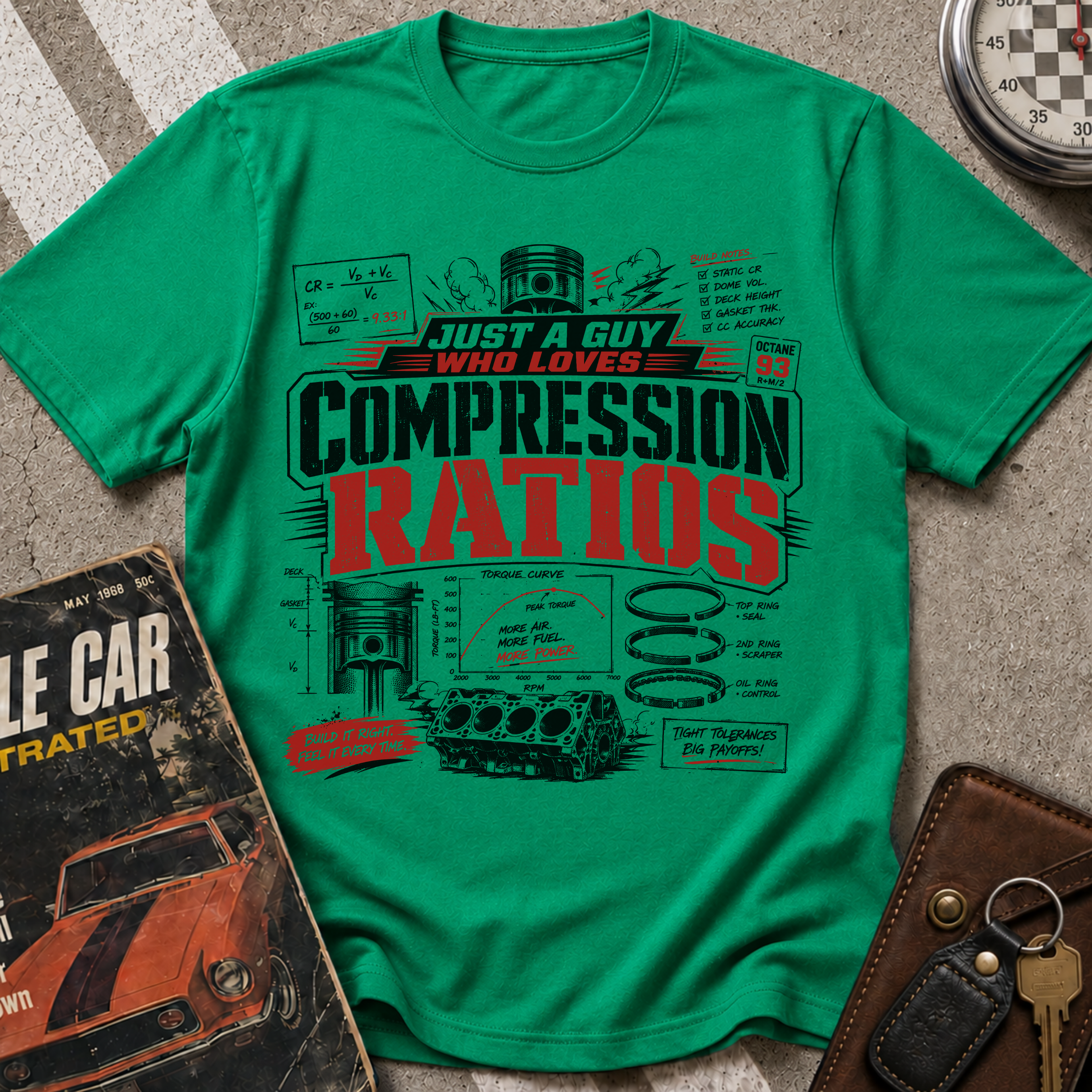 A Guy Who Loves Compression Ratios T-Shirt