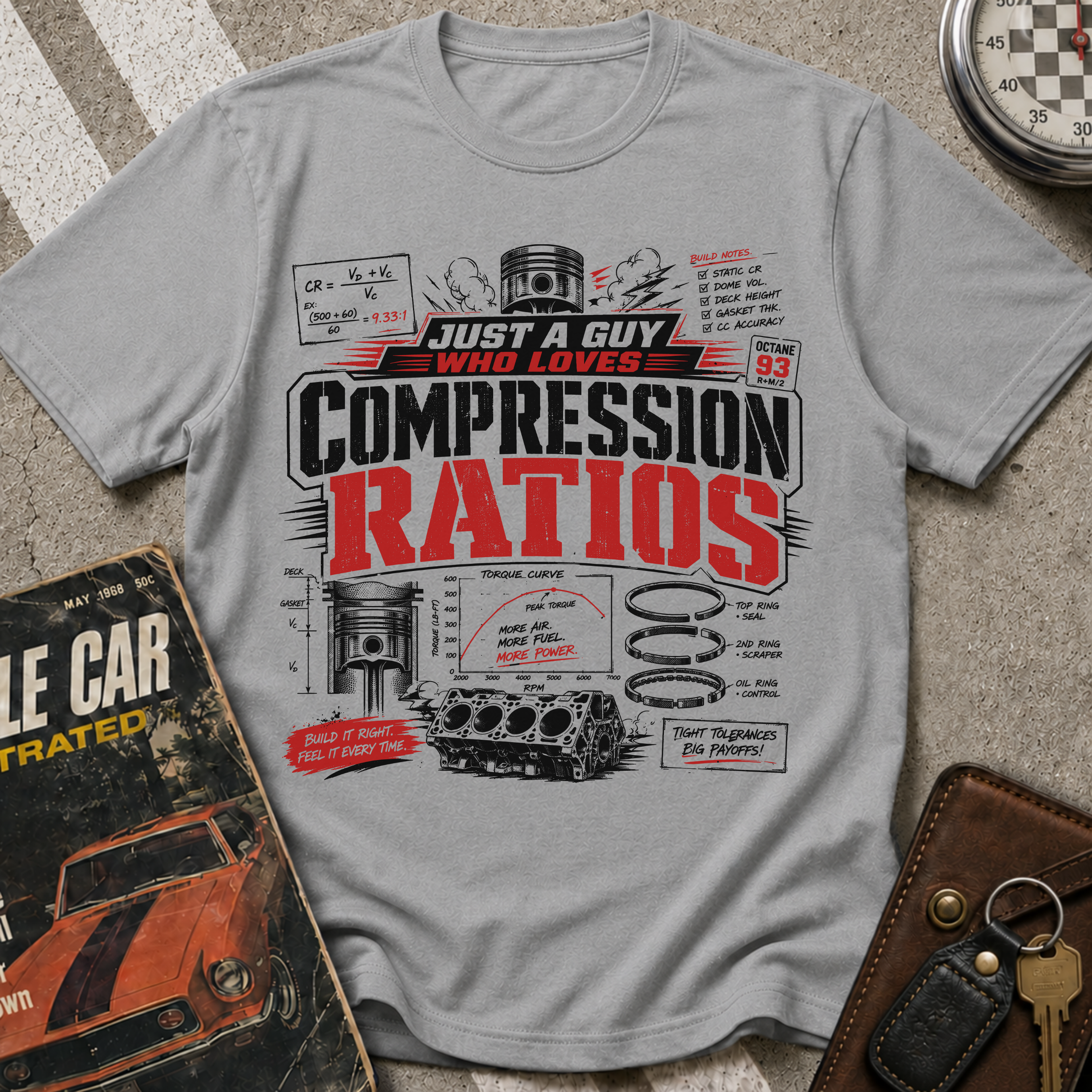 A Guy Who Loves Compression Ratios T-Shirt