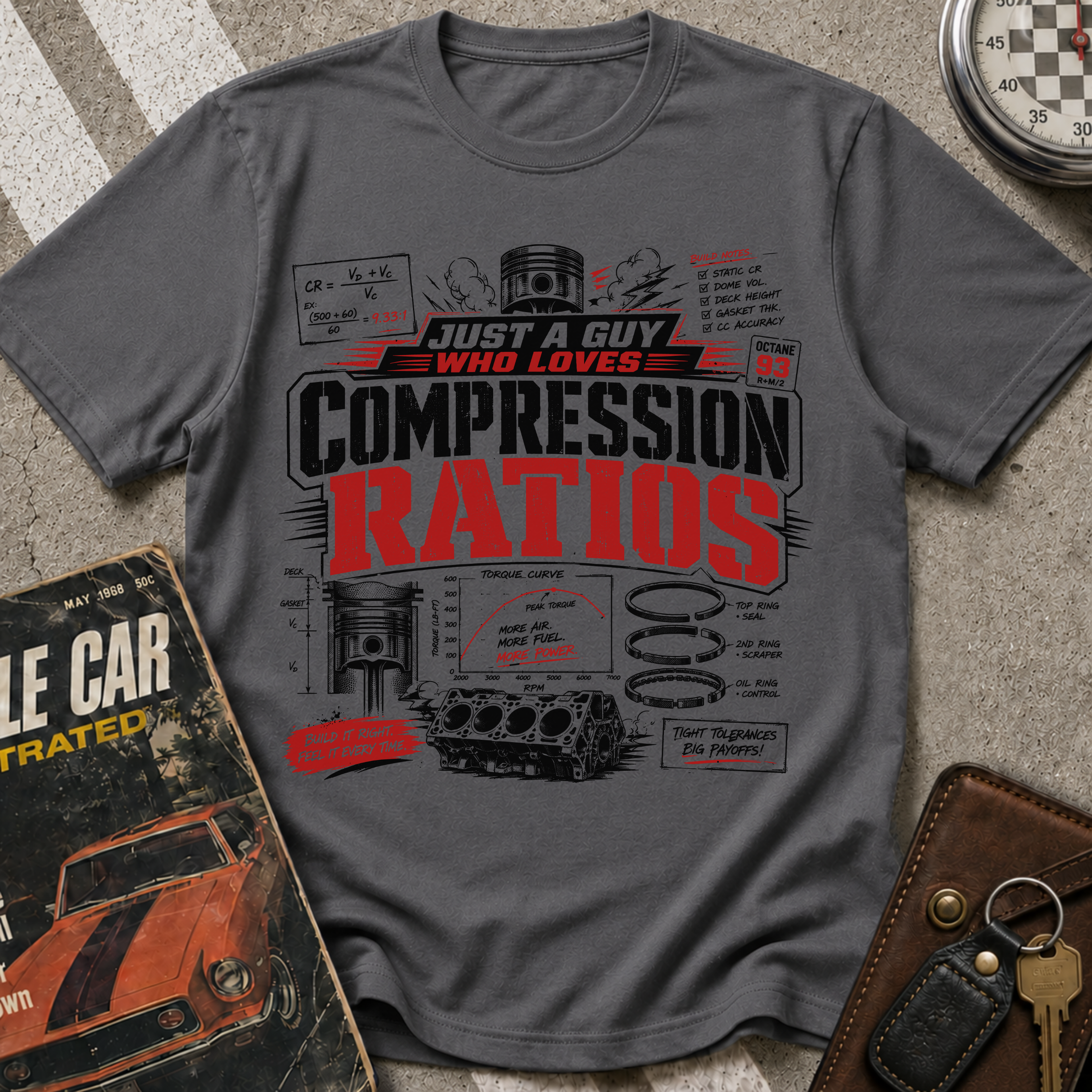 A Guy Who Loves Compression Ratios T-Shirt