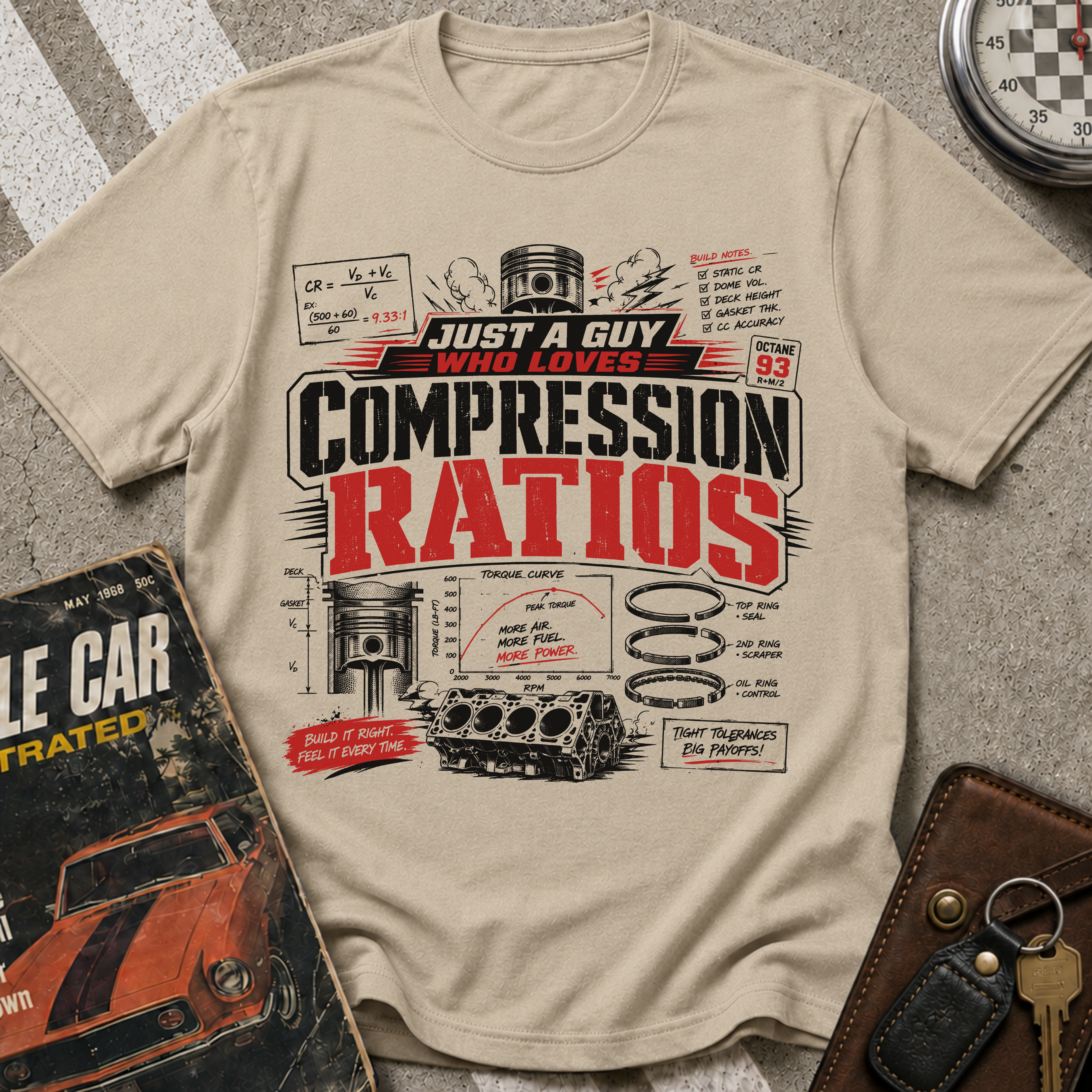 A Guy Who Loves Compression Ratios T-Shirt