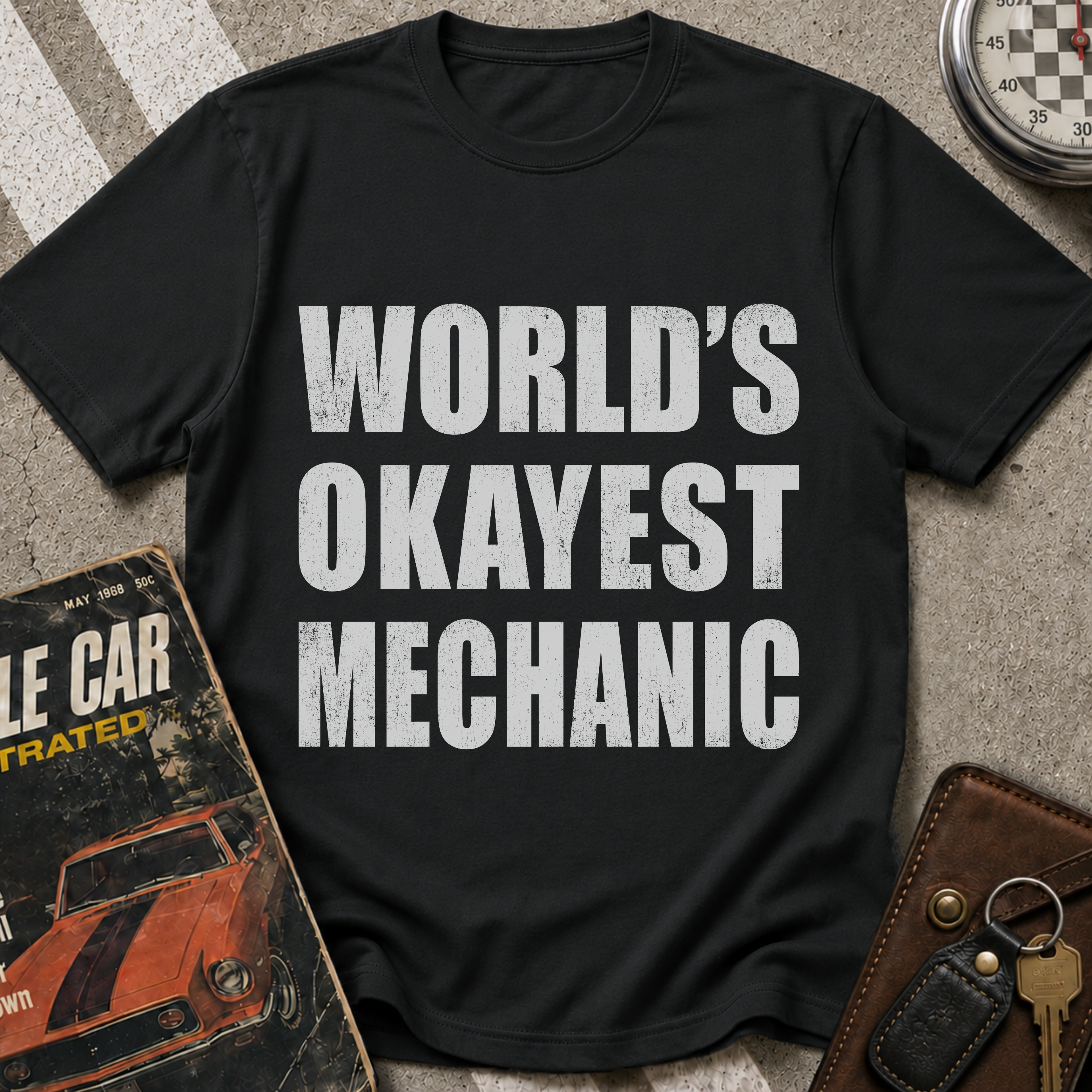 Worlds Okayest Mechanic T-Shirt
