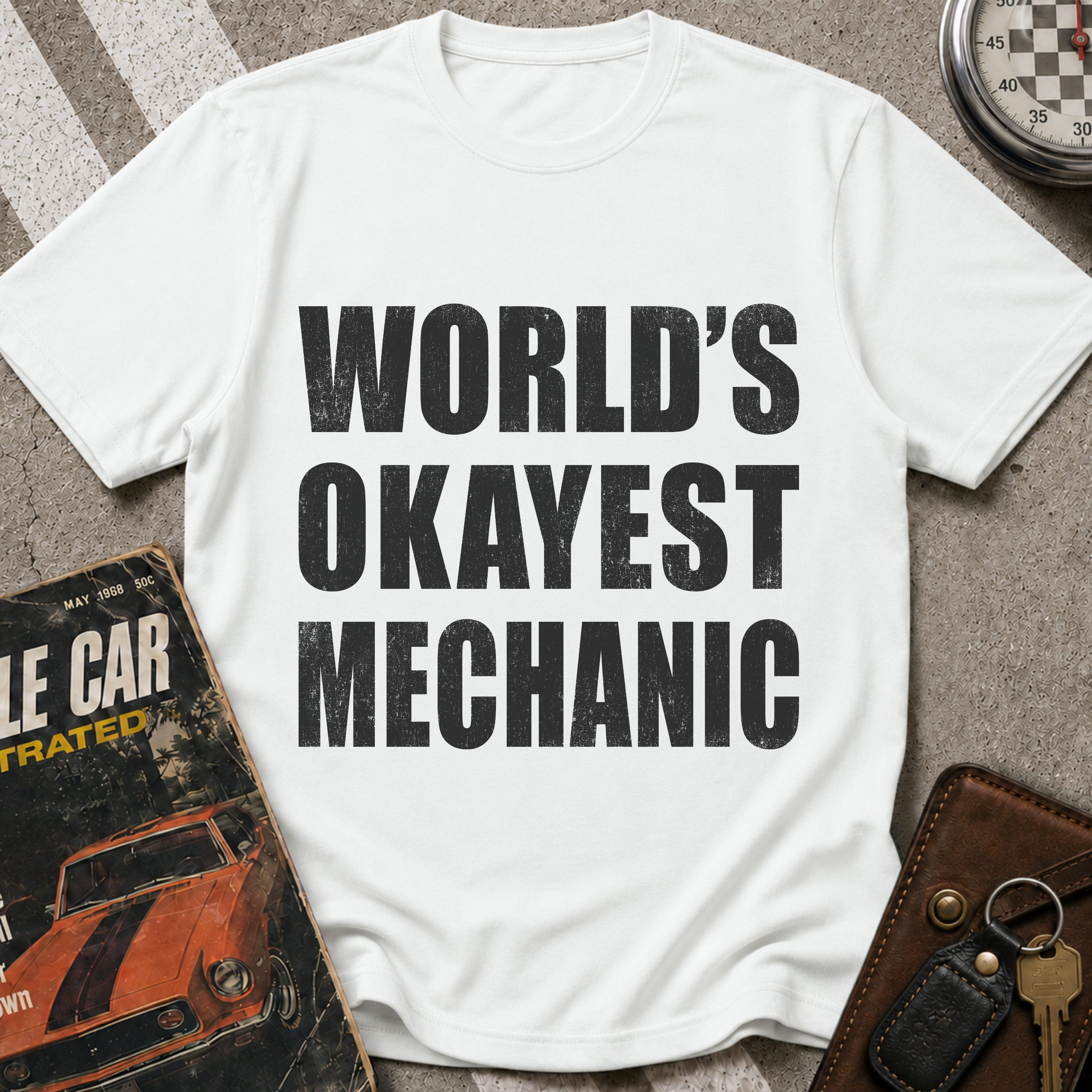 Worlds Okayest Mechanic T-Shirt